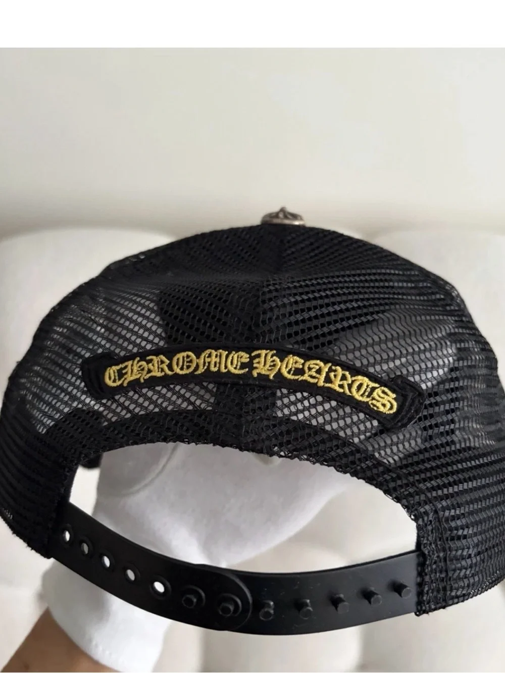 Chrome Hearts - Men’s Made In Hollywood Cross Patch Trucker Cap, Black
